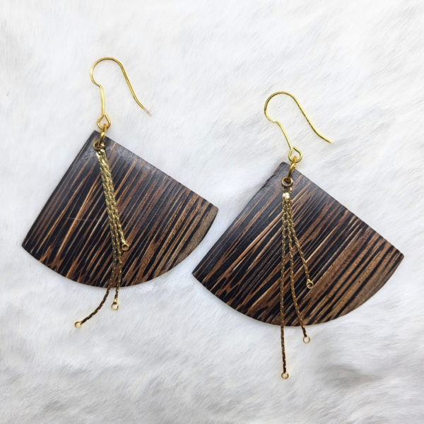 Boucles d’oreilles en bois patawa – Image 4