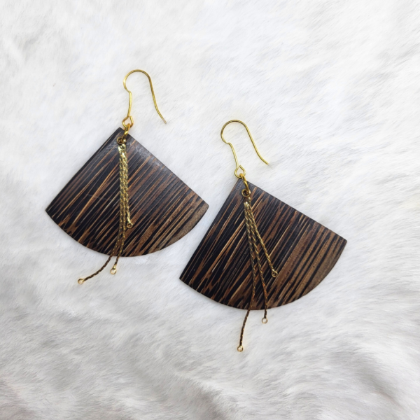 Boucles d’oreilles en bois patawa – Image 3